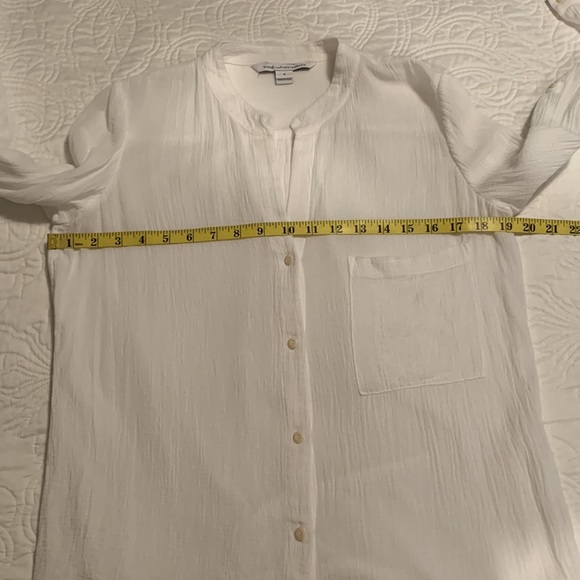 DIANE VON FURSTENBERG Women’s Button-Down White Long Sleeve Shirt SZ 6 - Picture 9 of 11